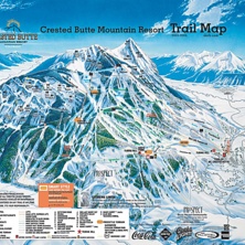 Trail map Crested Butte Mountain Resort