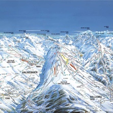 Trail map Valloire