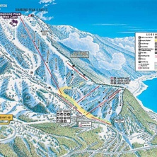 Trail map Diamond Peak