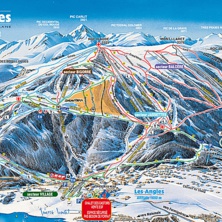 Trail map Les Angles