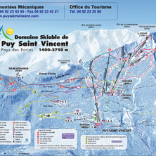 Trail map Puy Saint Vincent