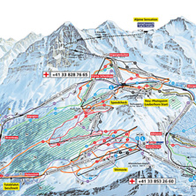 Trail map Wengen