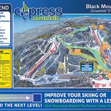 Trail map Cypress mountain