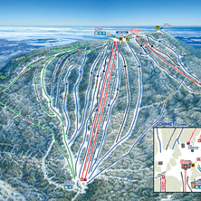 Trail map Mont Sainte Anne
