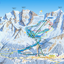 Trail map Saas Grund