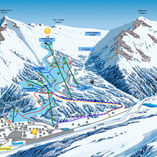 Trail map Saas Almagell