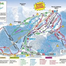 Trail map La Colmiane