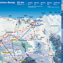 Trail map Belalp - Blatten - Naters