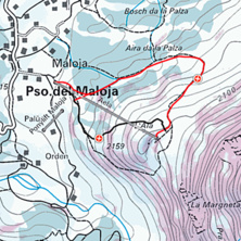 Trail map Maloja/Engadin