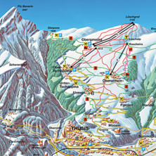Trail map Thusis - Tschappina - Urmein