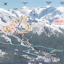 Trail map Sainte Foy