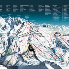 Trail map Zermatt-Cervinia pistkarta 2020