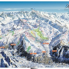 Trail map Alpe d'Huez