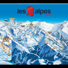 Trail map Les 2 Alpes
