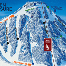 Trail map Mt. Spokane Ski and Snowboard Park