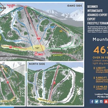 Trail map Lookout Pass Ski Area