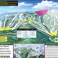 Trail map Lost Trail - Powder Mtn