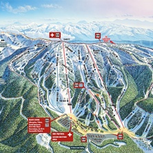 Trail map Brundage Mountain Resort