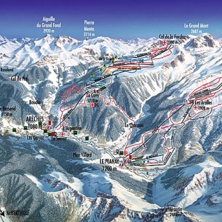 Trail map Arêches-Beaufort