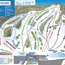 Trail map Mount Peter Ski Area
