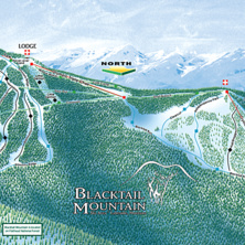 Trail map Blacktail Mountain Ski Area
