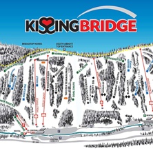 Trail map Kissing Bridge