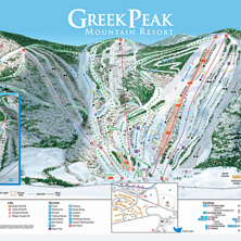 Trail map Greek Peak