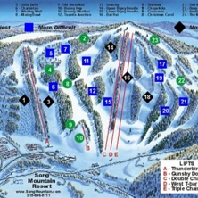 Trail map Song Mountain