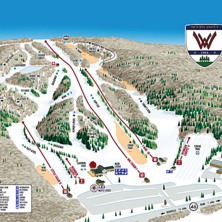 Trail map Woods Valley Ski Area