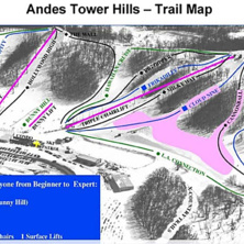 Trail map Andes Tower Hills Ski Area