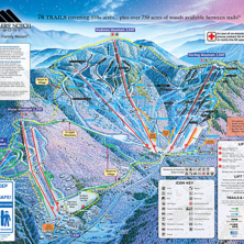 Trail map Smugglers' Notch Resort
