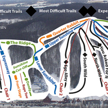 Trail map Wild Mountain Ski & Snowboard Area