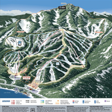 Trail map Homewood Mountain Resort