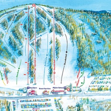 Trail map Mount Southington Ski Area