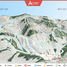 Trail map Magic Mountain Ski Area