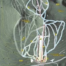 Trail map Willamette Pass
