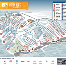 Trail map Afton Alps
