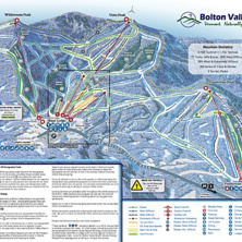 Trail map Bolton Valley