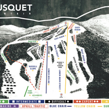 Trail map Bousquet Ski Area