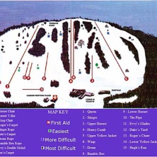Trail map Bradford Ski Area