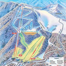 Trail map Cataloochee Ski Area