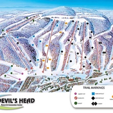 Trail map Devils Head