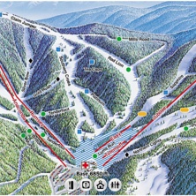 Trail map Discovery Ski Area