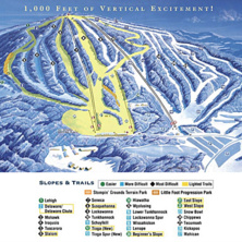 Trail map Elk Mountain Ski Resort