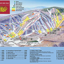 Trail map Holiday Valley