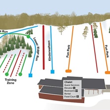 Trail map Hyland Hills Ski Area