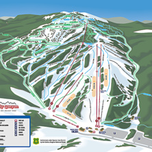 Trail map Kelly Canyon Ski Area