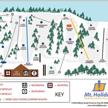 Trail map Mt. Holiday Ski Area