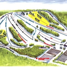 Trail map Powder Ridge Ski Area