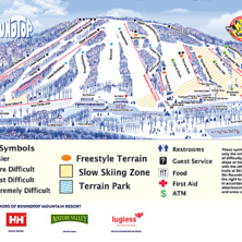 Trail map Roundtop Mountain Resort